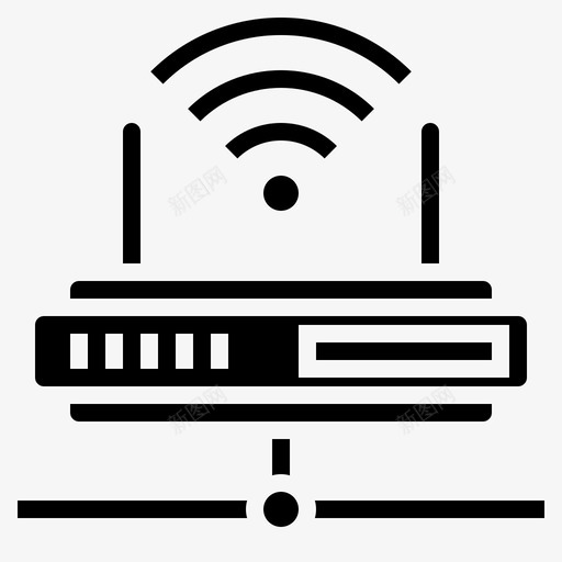 路由器计算机和网络5填充图标svg_新图网 https://ixintu.com 填充 计算机和网络5 路由器
