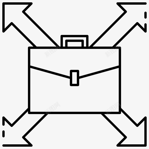 商业机会事业未来图标svg_新图网 https://ixintu.com 事业 商业机会 塔纳康商业黑白 成功 未来