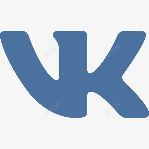 VK社会标识3扁平图标svg_新图网 https://ixintu.com VK 扁平 标识 社会