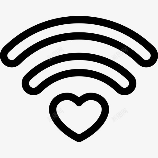 wifi连接（默认）-01svg_新图网 https://ixintu.com wifi连接（默认）-01