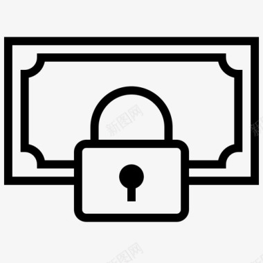 锁银行金融图标图标