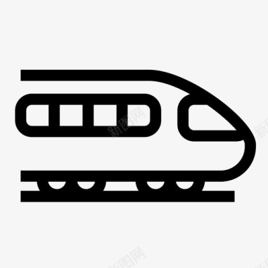 火车运输136直线图标图标