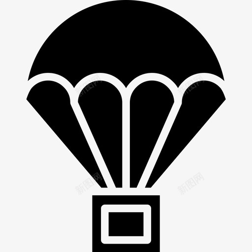 降落伞武器10实心图标svg_新图网 https://ixintu.com 实心 武器 降落伞