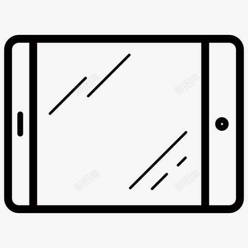 icon黑平板-01svg_新图网 https://ixintu.com icon黑平板-01 填充 扁平 单色 简约 商务