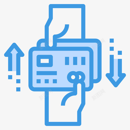 信用卡fintech31蓝色图标svg_新图网 https://ixintu.com fintech31 信用卡 蓝色