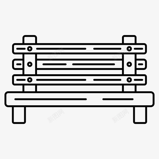 长凳家具坐椅图标svg_新图网 https://ixintu.com 图标 坐椅 室内设计 家具 木制 细线 长凳