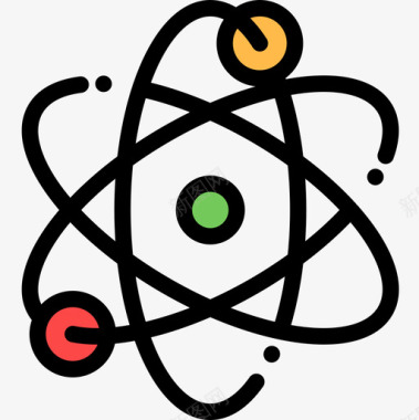 原子自然69线性颜色图标图标