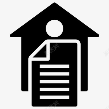房屋租赁协议房屋合同财产合同图标图标
