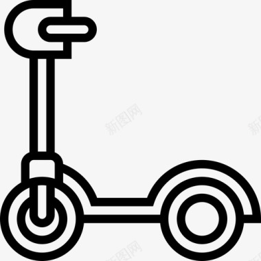 摩托车运输和车辆1直线型图标图标