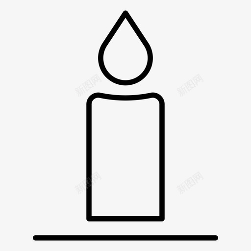 蜡烛燃烧的蜡烛装饰蜡烛图标svg_新图网 https://ixintu.com 婚礼 灯 灯座 燃烧的蜡烛 蜡烛 装饰蜡烛