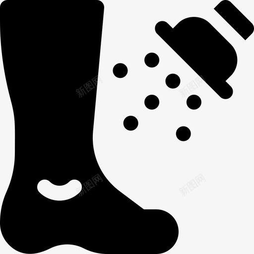 洗脚卫生常规13填充图标svg_新图网 https://ixintu.com 卫生 填充 常规 洗脚