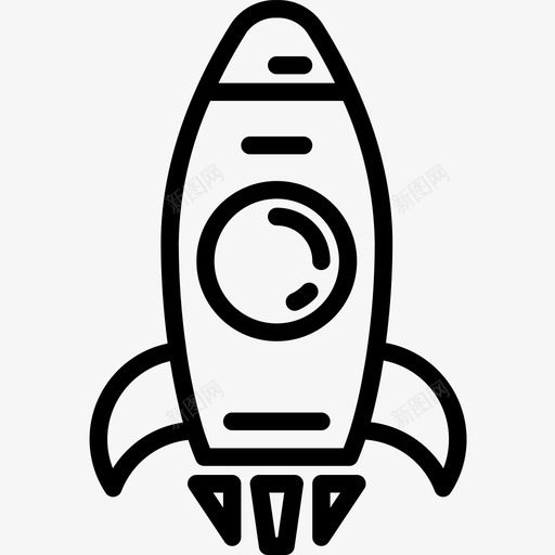 火箭太空和宇宙3直线型图标svg_新图网 https://ixintu.com 太空 宇宙 火箭 直线 线型