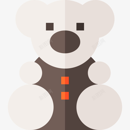 泰迪熊婴儿和玩具11扁平图标svg_新图网 https://ixintu.com 婴儿和玩具11 扁平 泰迪熊