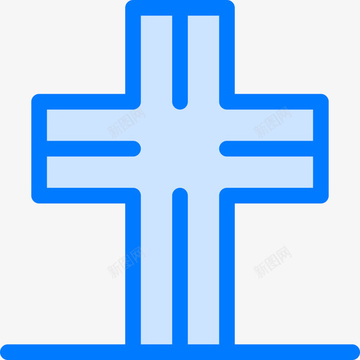 天主教宗教23蓝色图标svg_新图网 https://ixintu.com 天主教 宗教 蓝色
