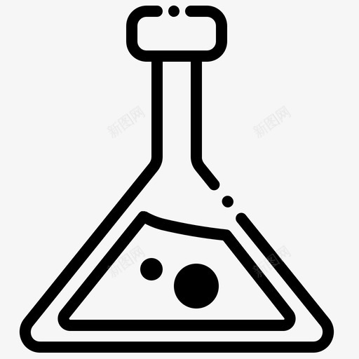 化学教室锥形瓶图标svg_新图网 https://ixintu.com 化学 学校 学校集合 教室 科学实验室 锥形瓶