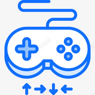 游戏板视频游戏14蓝色图标图标