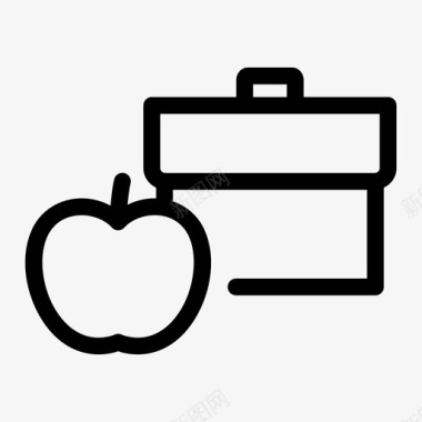 背包苹果食物水果图标图标