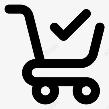 购物车成功电子商务在线商店图标图标