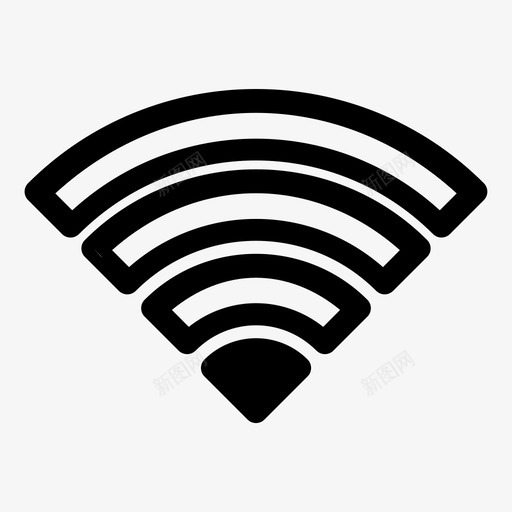 无线连接无线通信信号图标svg_新图网 https://ixintu.com 信号 无线 无线通信 连接