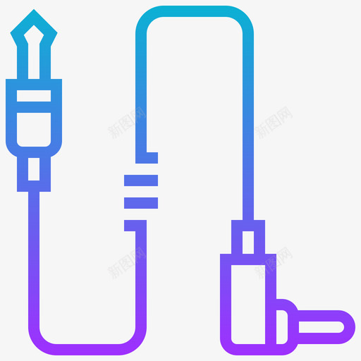 插孔连接器连接器类型3渐变图标svg_新图网 https://ixintu.com 插孔 渐变 类型 连接器