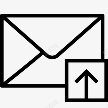 电子邮件上传信封信件图标图标
