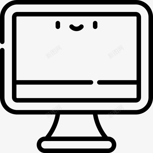 计算机在线学习55线性图标svg_新图网 https://ixintu.com 在线学习 线性 计算机