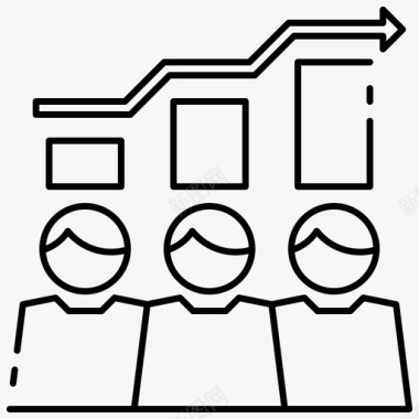 团队效率业务人员图标图标