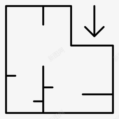 公寓平面图方案图标图标