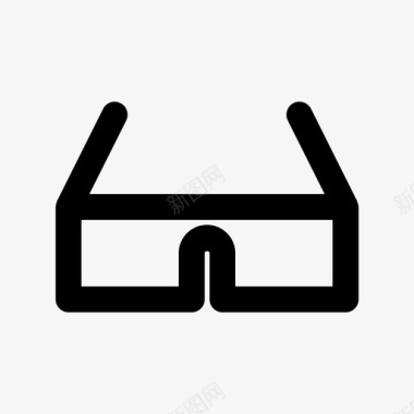 眼镜双目视觉图标图标