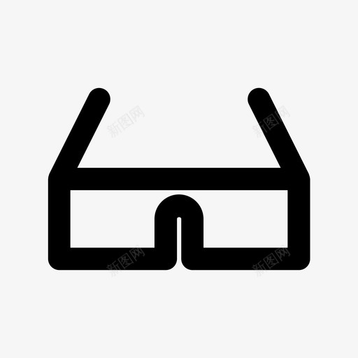 眼镜双目视觉图标svg_新图网 https://ixintu.com 双目 用户界面 眼镜 视觉