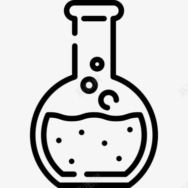 烧瓶科学118线性图标图标