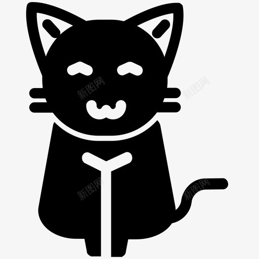 猫动物表情符号图标svg_新图网 https://ixintu.com 动物 字形 宠物 符号 表情