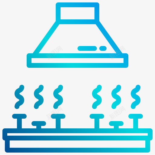 炉灶家用设备14线性梯度图标svg_新图网 https://ixintu.com 家用 梯度 炉灶 线性 设备
