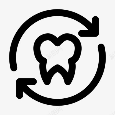 回收护理牙科图标图标