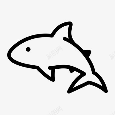 食肉动物鲨鱼图标图标