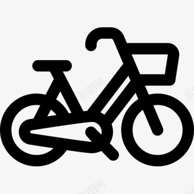 自行车荷兰29直线型图标图标
