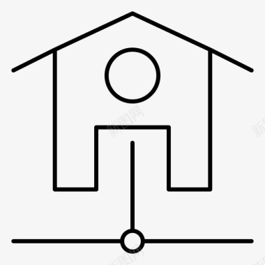 网络智能住宅wifi图标图标