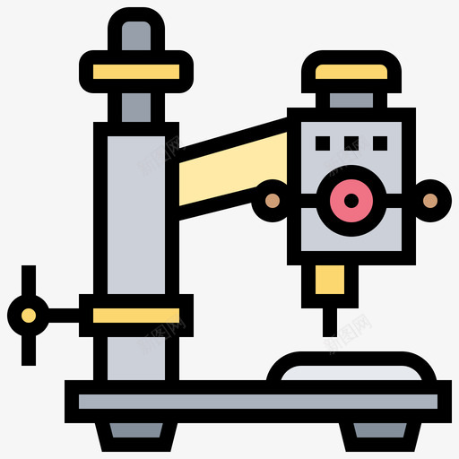 钻孔机工业过程23线性颜色图标svg_新图网 https://ixintu.com 工业过程23 线性颜色 钻孔机