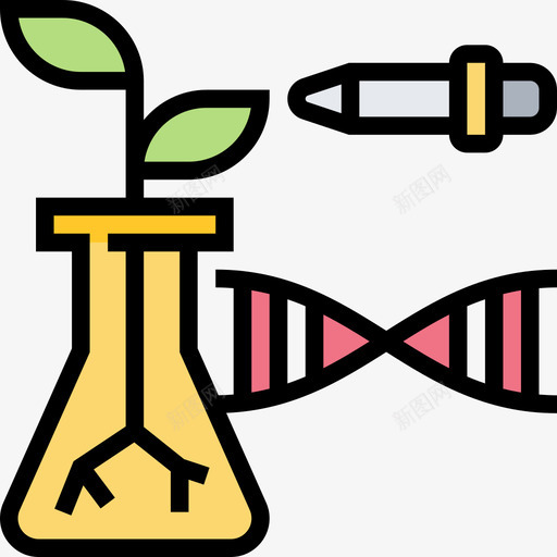 生物技术生物化学7线性颜色图标svg_新图网 https://ixintu.com 生物化学 生物技术 线性 颜色