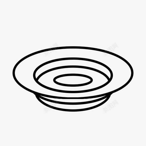 厨房清洁盘餐具目标物体图标svg_新图网 https://ixintu.com 厨房 清洁 物体 目标 餐具