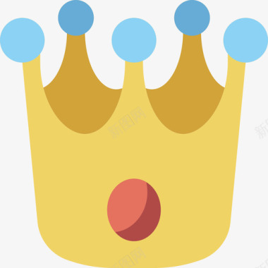 皇冠游戏元素12扁平图标图标