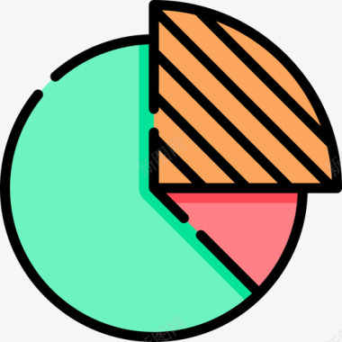 饼图数学6线颜色图标图标