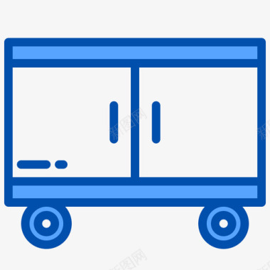 送货车食品配送56蓝色图标图标