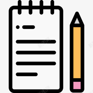 笔记创作工具34线条颜色图标图标