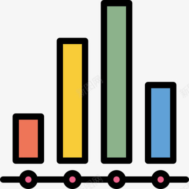比较图表和图表4线颜色图标图标
