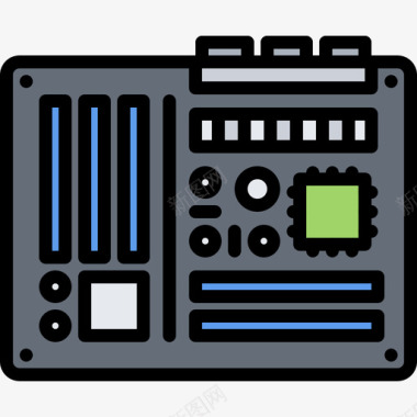 主板电脑53彩色图标图标
