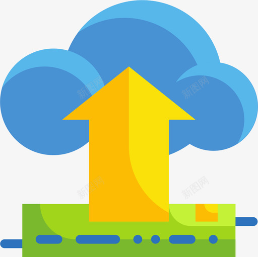 上传云技术18平面图标svg_新图网 https://ixintu.com 上传 平面 技术