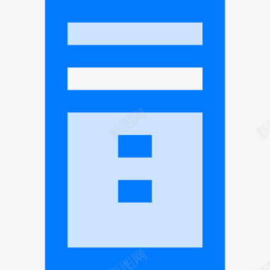机箱pc组件9蓝色图标图标