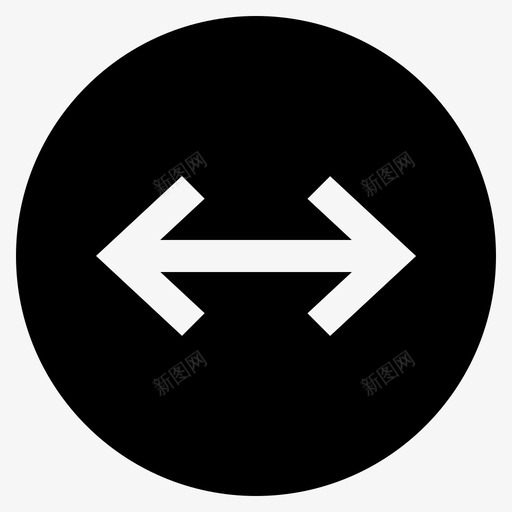 左右箭头按钮图标svg_新图网 https://ixintu.com 元素 实心 左右 按钮 方向 界面 箭头