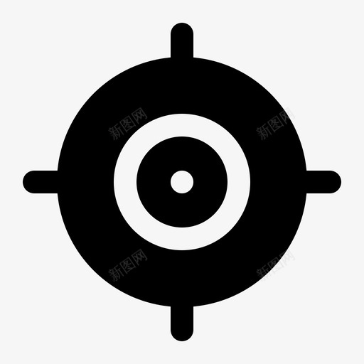瞄准十字准星射击图标svg_新图网 https://ixintu.com 准星 十字 射击 瞄准 野营